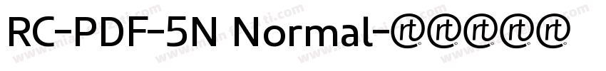 RC-PDF-5N Normal字体转换
